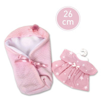 Llorens VRN26-304 obleček pro panenku miminko NEW BORN velikosti 26 cm