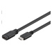 PremiumCord Prodlužovací kabel USB 3.2 generation 2, C/male - C/female, 1m