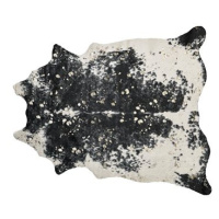 Koberec z umělé hovězí kůže se skvrnami 130 x 170 cm černý / bílý BOGONG, 309373