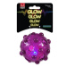 Hračka Dog Fantasy Glow míček z TPR gumy fialová 8cm