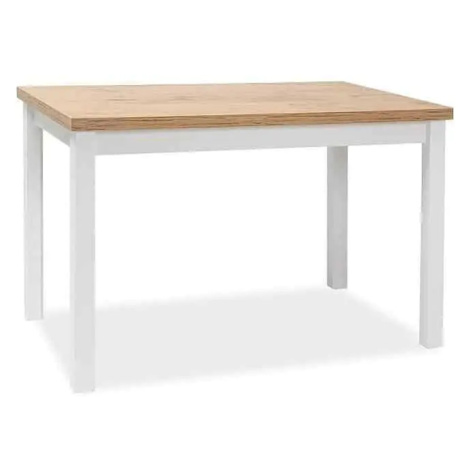 Casarredo Jídelní stůl ADAM 120x68 dub lancelot/bílá mat