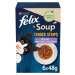 FELIX Soup Tender Strips rozmanitost chutí 48 × 48 g