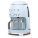 50's Retro Style kávovar na filtrovanou kávu 1,4l 10 cup pastelově modrý - SMEG