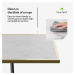 Blumfeldt Patras Lux, bistro stůl, mramorová deska, 60 x 60 cm, podstavec z litiny