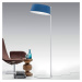 Stilnovo LED stojací lampa Oxygen_FL2, azurová modrá