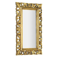 SAMBLUNG zrcadlo v rámu, 40x70cm, zlatá IN110