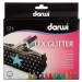 Darwi Tex Fabric Glitter Marker Set Sada textilních fixů 12 x 6 ml