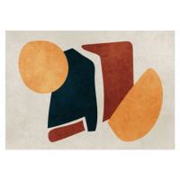 Ilustrace Irregular geometrical shapes, abstract illustration painting., La Cassette Bleue, (40 