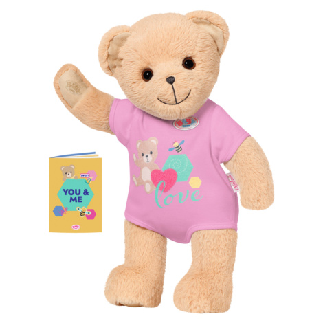 Medvídek BABY born, růžové oblečení Zapf Creation