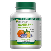 Vláknina 600mg+Chrom 200mcg tbl.90+30 Bio-Pharma