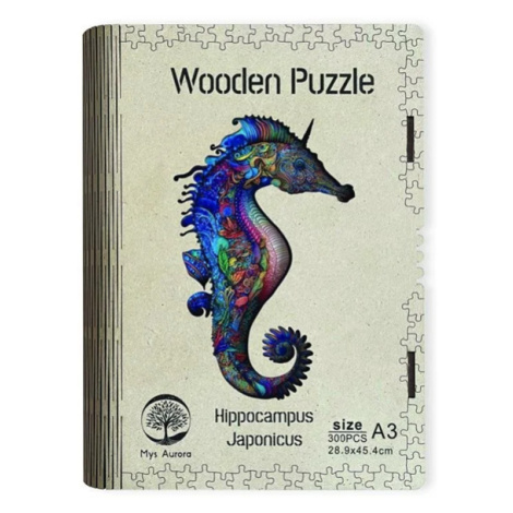 Dřevěné puzzle WOODEN mořský koník - 300 dílků