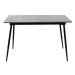 Jídelní stůl Sharam rozkládací 120-160x76x80 cm (šedá, černá)