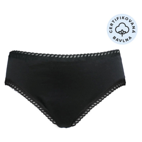 ecodis Menstruační kalhotky Panty na silnou menstruaci - černé