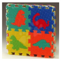 Lee pěnové puzzle Dino čtverce 16 dílů FM807N barevné