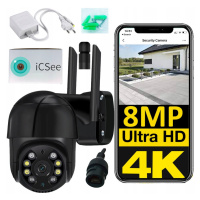 Venkovní Otočná Kamera 8MP Skutečná 4K Ultra Uhd Wifi Ip Detekce 8MPx