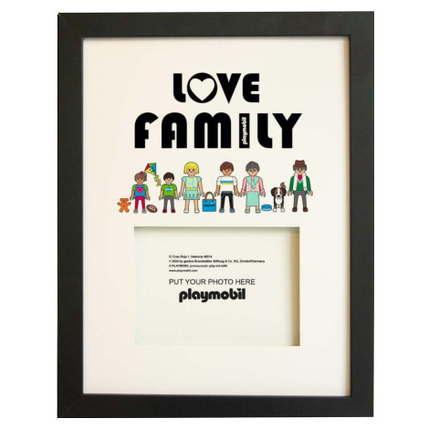 Černý rámeček na zeď 30x40 cm Love Family – Playmobil