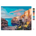 Malování podle čísel - JARNÍ PANORAMA MĚSTA POLIGNANO Rozměr: 40x50 cm, Rámování: bez rámu a bez