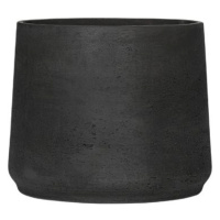 Pottery Pots Květináč Patt Black Washed XL - průměr 23 cm / V 19,5 cm