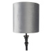 Klasická stojací lampa černá s šedým stínidlem 40 cm - Classico