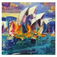 Obrazová reprodukce Sydney Flying Colours, 2012, Graham, Peter, 40x40 cm