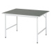 RAU Pracovní stůl, výškově přestavitelný, 800 - 850 mm, deska z linolea, š x h 1250 x 1000 mm, s