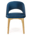 Jídelní židle MORANU dub medový/tmavě modrá