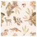 Dekornik Tapeta Podzimní les se zvířaty 280×100 cm