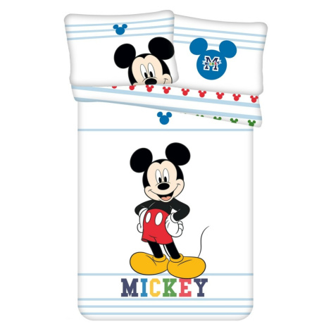 Jerry Fabrics Dětské bavlněné povlečení do postýlky Mickey Colors baby