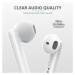 TRUST sluchátka Primo Touch Bluetooth Wireless Earphones - white