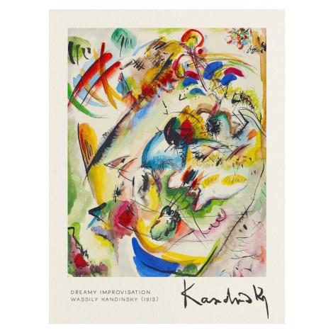 Obrazová reprodukce Dreamy Improvisation - Wassily Kandinsky, (30 x 40 cm)