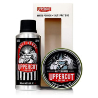 SADA: Uppercut Deluxe Matte Pomade - matná hlína, 100 g a Salt Spray - slaný sprej, 150 ml