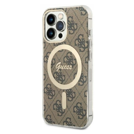 Guess GUHMP13LH4STW iPhone 13 Pro 13 6.1 hnědá/brown hardcase 4G MagSa