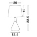 NOVA LUCE stolní lampa MONTES mosazný kov a přírodní dřevo bílé stínidlo E14 1x5W bez žárovky 76