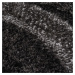 Flair Rugs koberce Kusový koberec Indulgence Velvet Carved Grey/Black - 120x170 cm