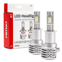 AMIO LED H3 12V 40W - bílá 5x1,5W (patice PK22s), sada 2 ks