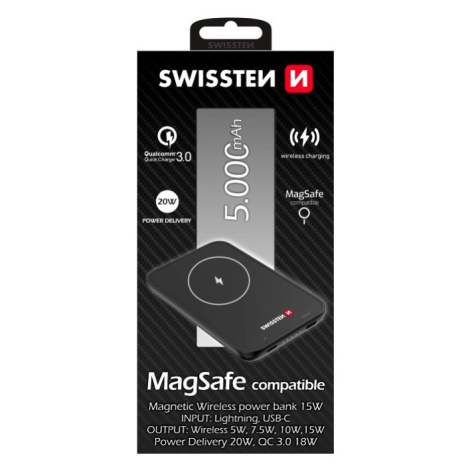 SWISSTEN Power Bank (MagSafe compatible) 5000 mAh