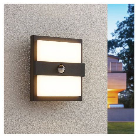 Lucande Lucande Gylfi LED nástěnné světlo, čtverec +senzor