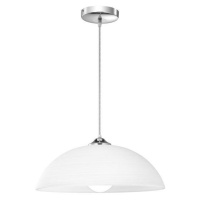 NOVA LUCE závěsné svítidlo VINCA chromovaný kov bílá sklo E27 1x12W 600822