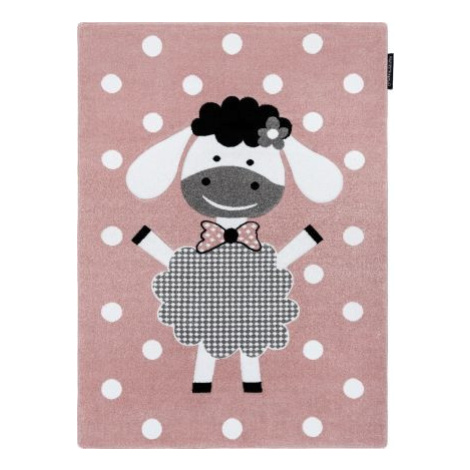 Dětský kusový koberec Petit Dolly sheep pink FOR LIVING