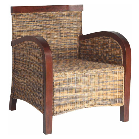 vidaXL Ručně vyplétané ratanové křeslo