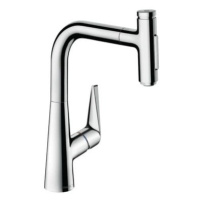 Dřezová baterie Hansgrohe Talis s vytahovací sprškou, 2 proudy chrom 73868000