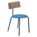 Jídelní židle v modré a přírodní barvě v sadě 4 ks Koi – Hübsch