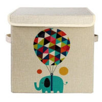 Dream Creations Krabice na hračky s víkem slon 33 × 33 × 33 cm