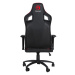 Herní židle Marvo Classic – černá/červená, nosnost 150 kg