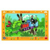 Puzzle Krtek a lokomotiva, 15 dílků - Dino