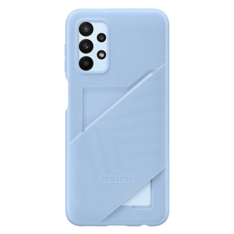 Pouzdro silikon Samsung A236 Galaxy A23 5G EF-OA235TLE Card Slot Original Light Blue