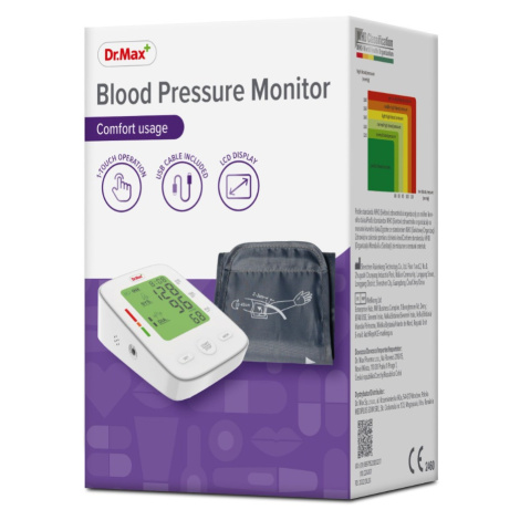 Dr. Max Blood Pressure Monitor tlakoměr 1 ks