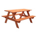 NEW BABY - Dětské dřevěné posezení lavice a stůl 118 x 90 cm