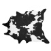 Koberec z umělé hovězí kůže 150 x 200 cm černý / bílý BOGONG, 309390