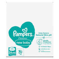 Pampers Harmonie New Baby Dětské Čisticí Ubrousky 24 Balení = 1104 Ubrousků